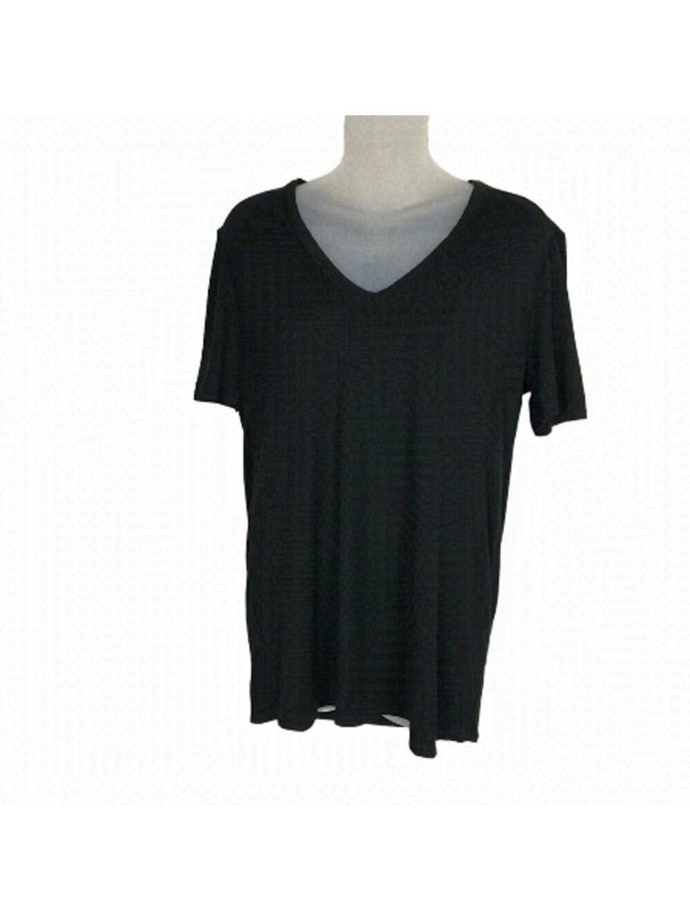 T Alexander Wang Black V-neck One Pocket T-shirt Size  L